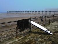 Saltburn pier from promenade