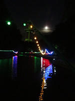 Peasholm Park at night